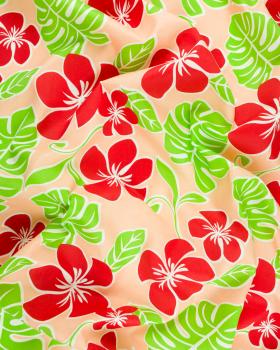 Polynesian Fabric MOEMOEA Red - Tissushop